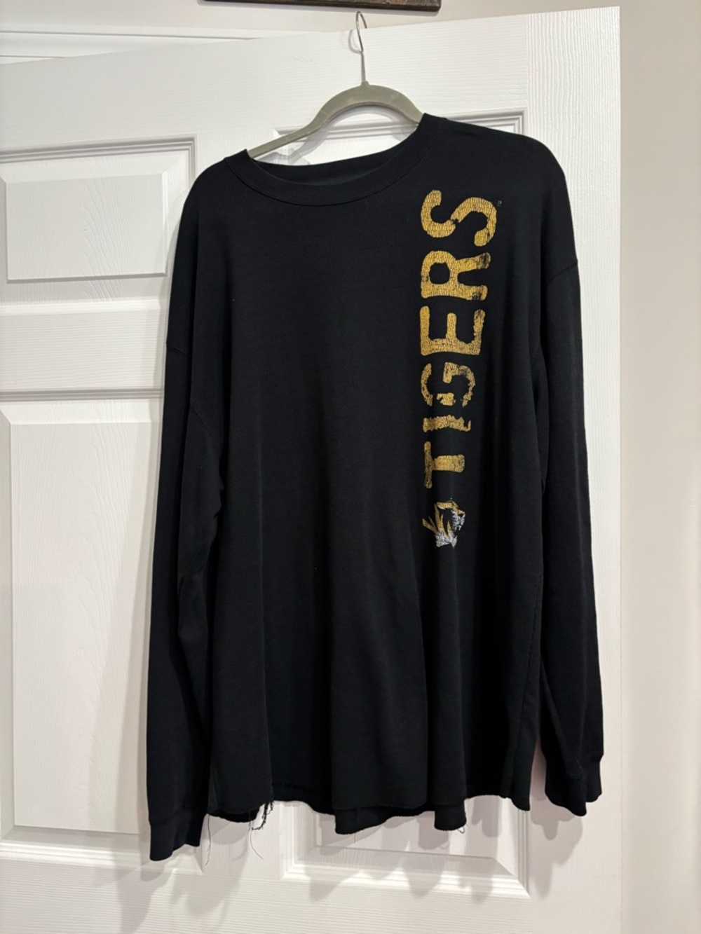 Champs Black Long Sleeve 'Tigers' Graphic Sweatshirt with Gold Lettering